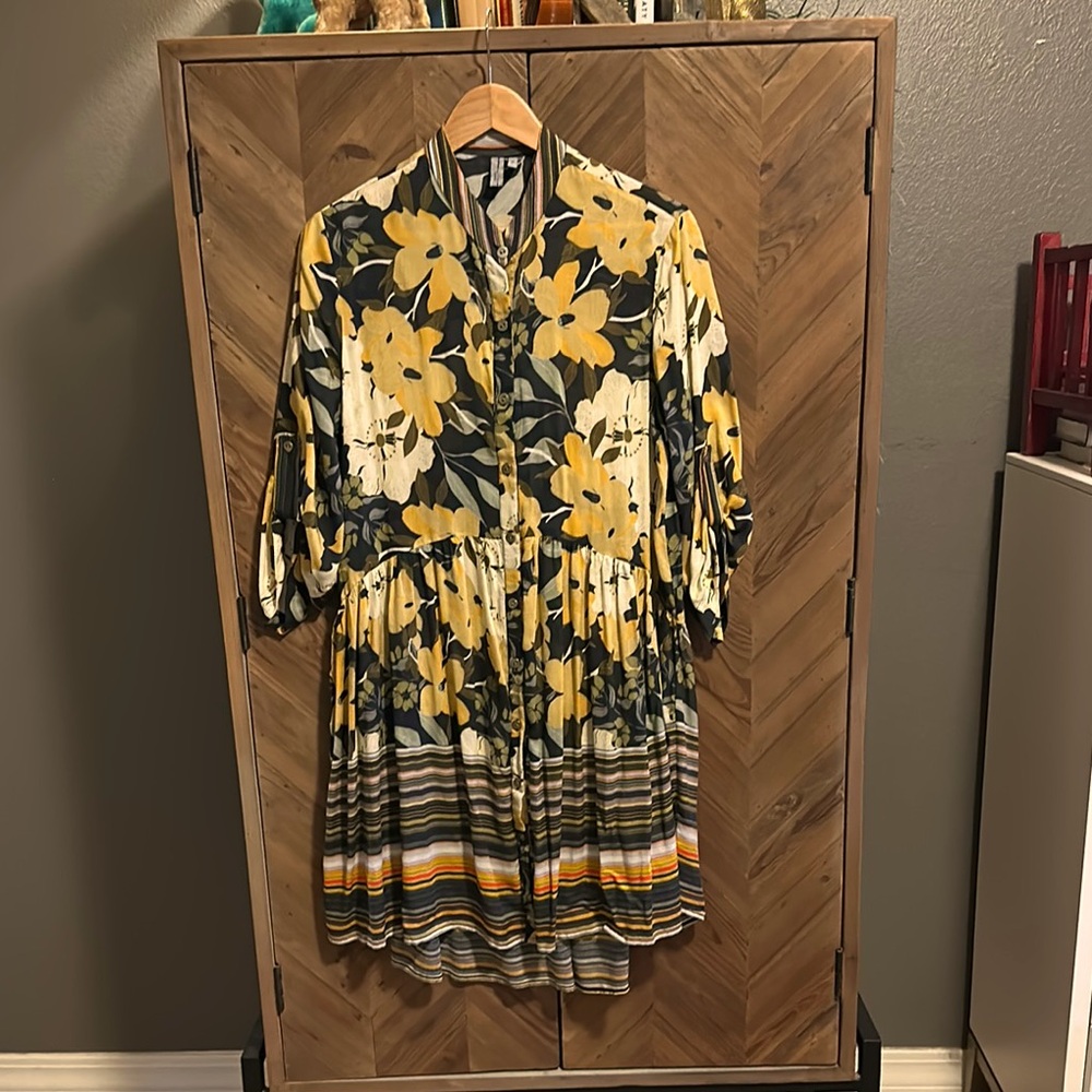 Button up floral dress in small. Blank London from anthropology